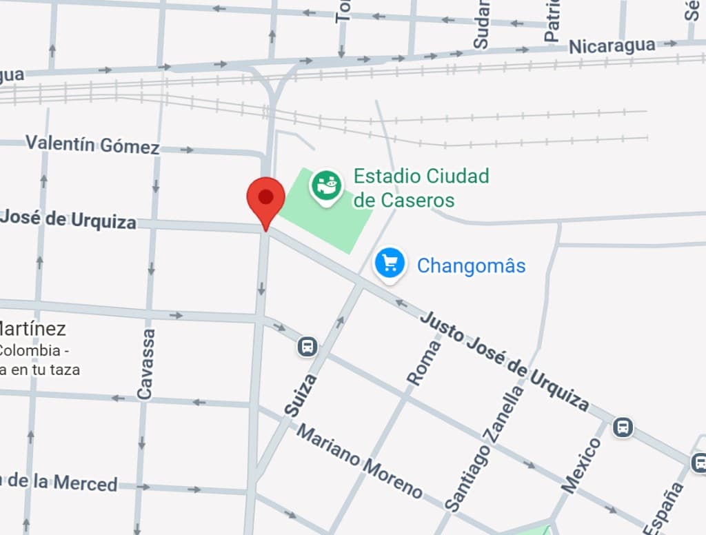 Mapa de ubicación - Gral. Urquiza y Lisandro de la Torre, Caseros